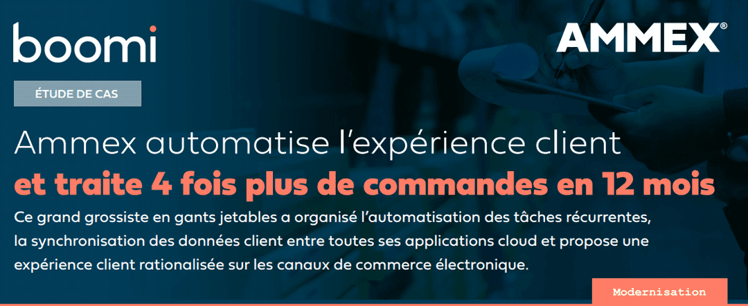 Ammex automatise l’expérience client et traite 4 fois plus de commandes en 12 mois