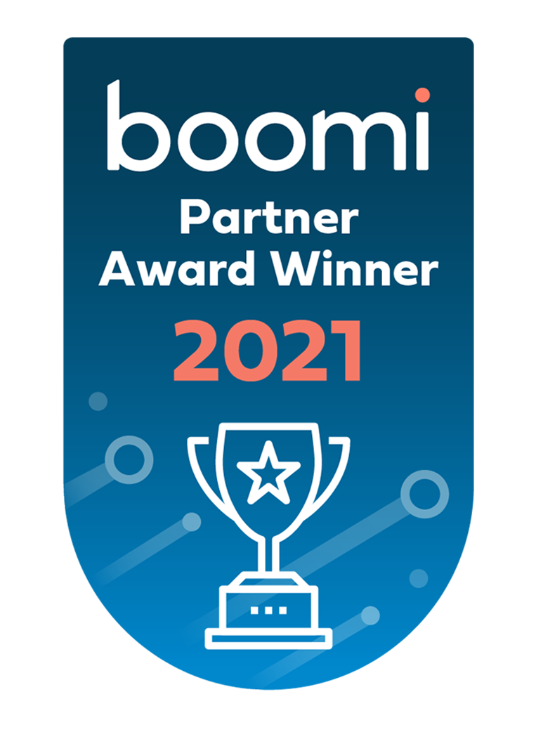 Boomi Partner Award Winner 2021 badge
