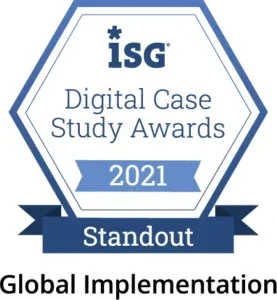 ISG Digital Case Study Awards 2021 Standout Global Implementation